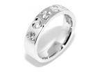 Diamantring hvitt gull med diamanter 0.49 carat